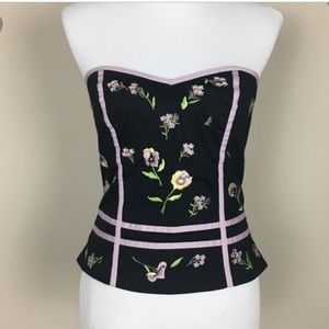 Elevenses floral heart shaped tube top.